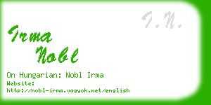 irma nobl business card